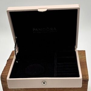 Leather Pink Pandora Mini-Jewellery Box